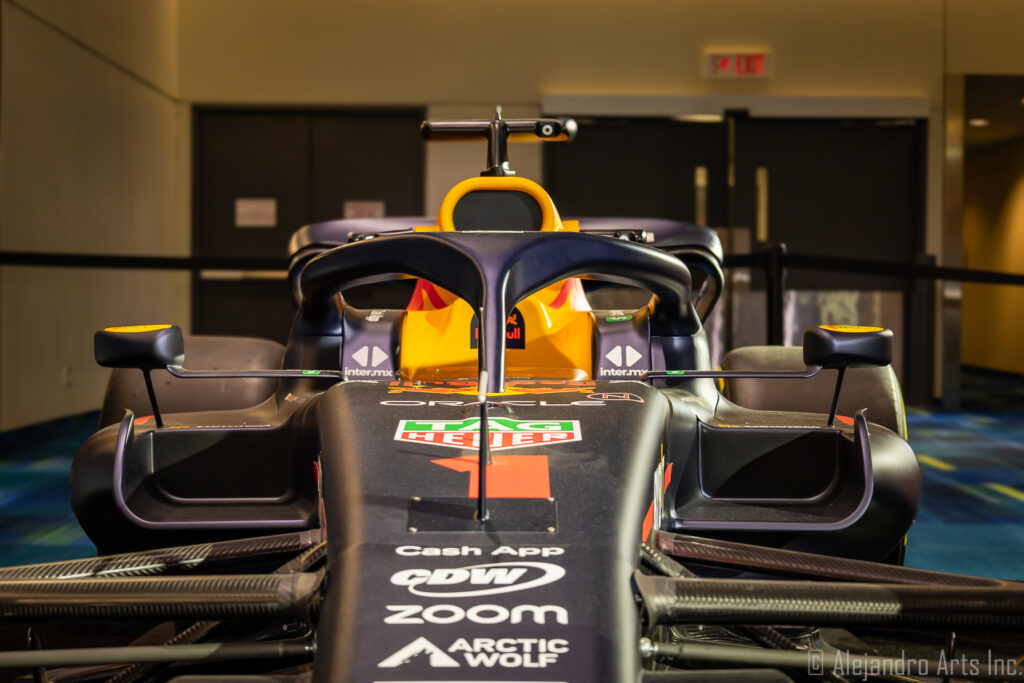 Max Verstappen's 2022 F1 World Championship winner RB18 car.