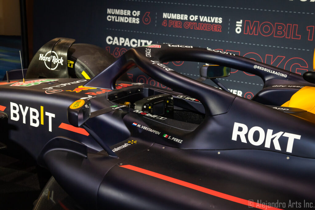 Max Verstappen's 2022 F1 World Championship winner RB18 car.