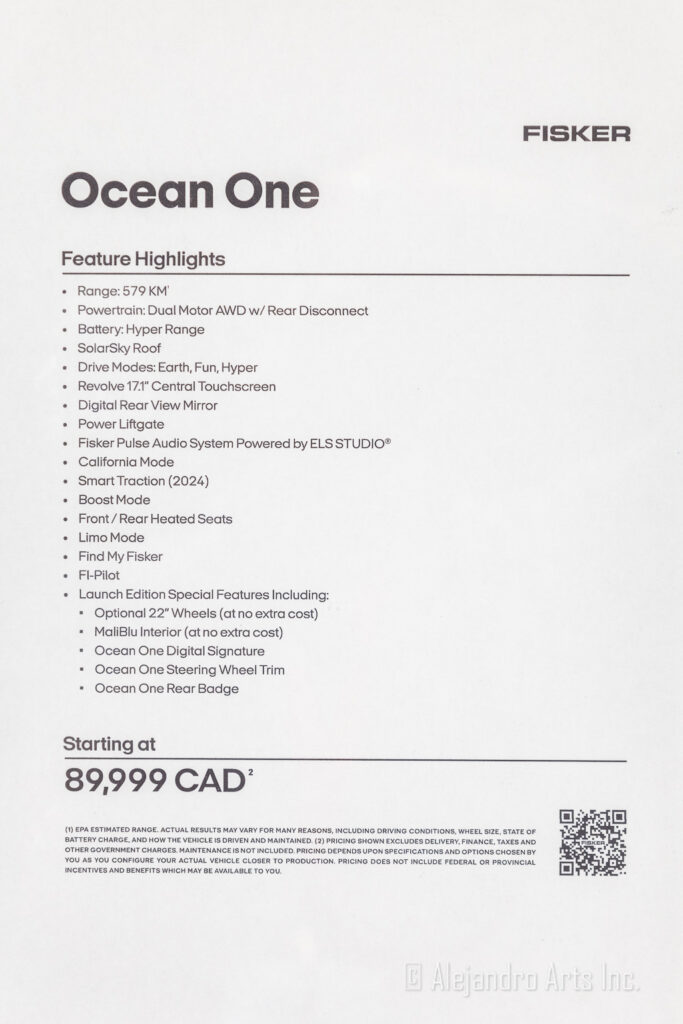 FISKER OCEAN ONE